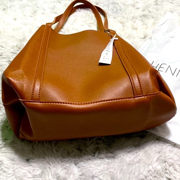 NWT Henny & Lev Danielle Tote-Cognac - Picture 4 of 15